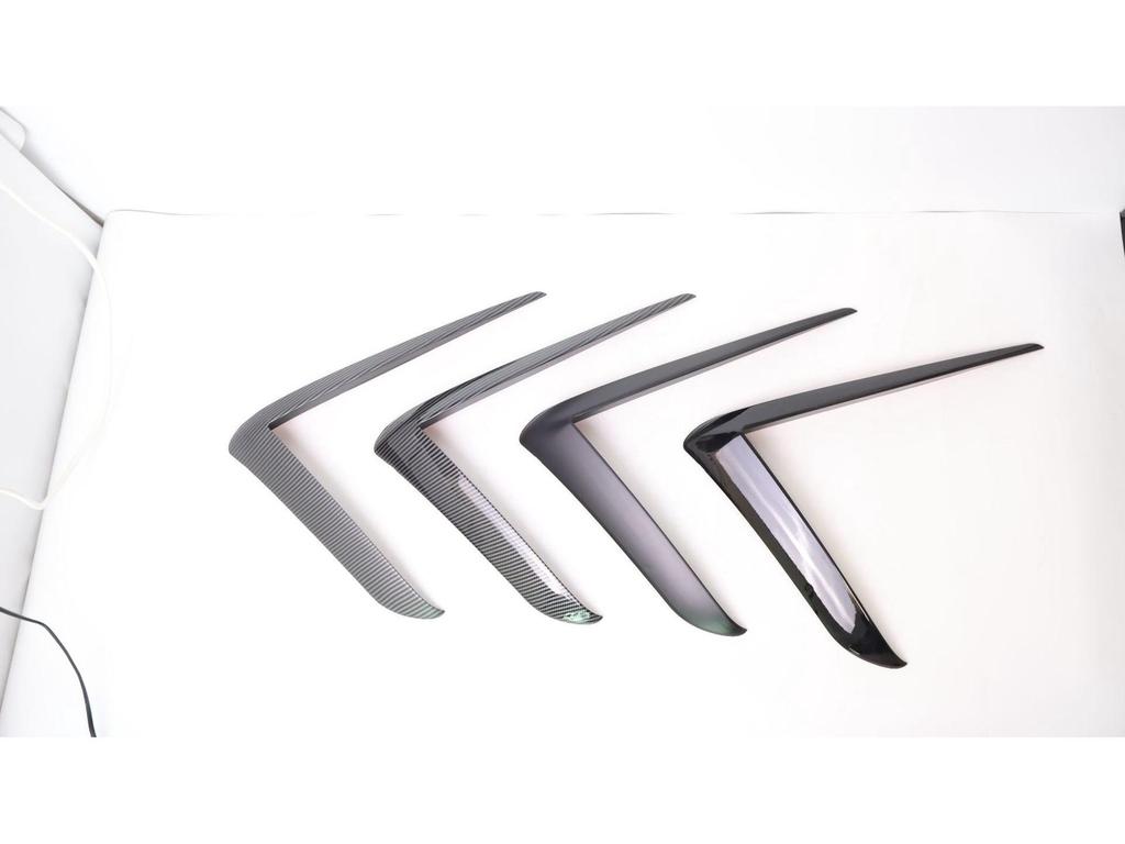 2025+ Tesla Model Y Facelift Front Bumper Wind Deflector & Headlight Eyebrow Spoiler