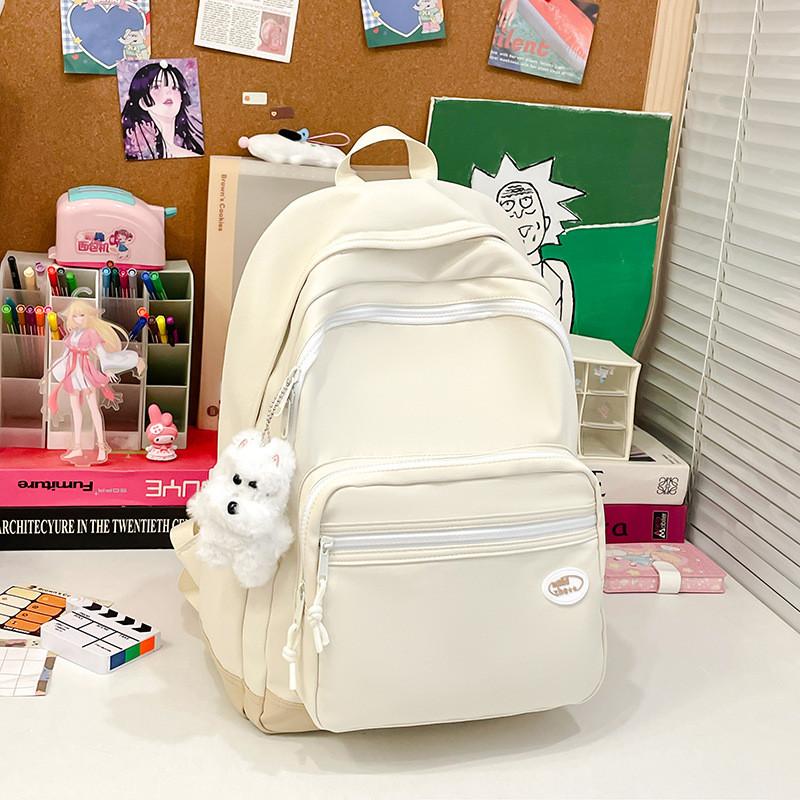 Girls Backpack For School With Slim Nylon Construction And Student Comfort Features