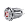 12mm Auto Power Push Button Switch Metal Momentary Type Red LED 2V High Quality Brand New Car Accessories New