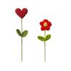 Photography Props Handmade Crochet Heart Bouquet Love DIY Crochet Flower Bouquet Knitting Wool Artificial Flower Gift