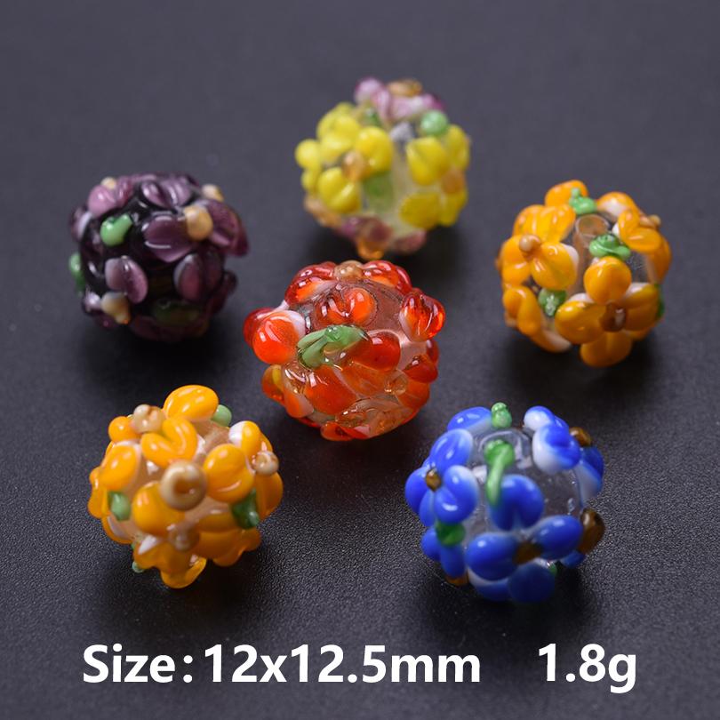 5pcs Yellow Cute Bee Charm Beads For Jewelry Making Supplies Glass Materials Animal Spacer/Loose Bead DIY Bracelets Accessories