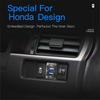 Dual USB 4.2A Car USB Charger Socket Adapter with LED Voltmeter 60cm Cable for New Honda Auto Boat 12V 24V