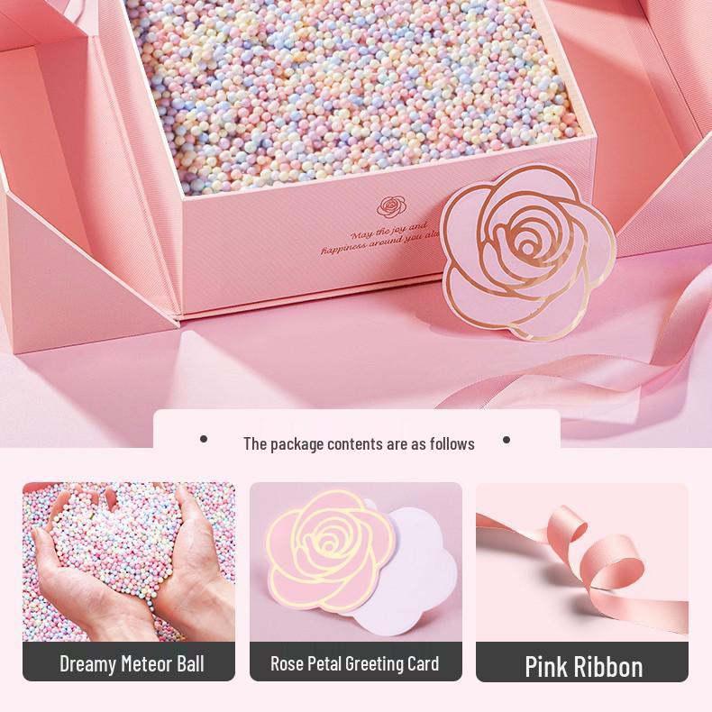 Элегантная розовая подарочная коробка для женщин - Идеально подходит для дней рождения, помады, духов и сюрпризов высокого класса