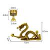Gold Dragon for Good Five Dragon and Water Cup Dragon and Water Cup Enhance the Water Feng Shui Good Rising Feng Shui Zodiac Lucky Ward Off Auspicious