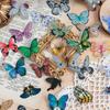 40PCS Vintage Stationery Sticker Colorful Mobile Sticker Butterfly Scrapbook Sticker Scrapbooking