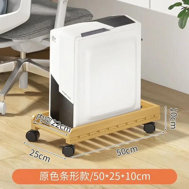 Настольный компьютерный шкаф из цельного дерева: Прочная полка шасси с охлаждающим съемным основанием Эффективная многофункциональная организация