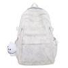 Schoolbag Junior High School Women's Large Capacity Backpack Printed Bear Computer Backpack Male High School Students