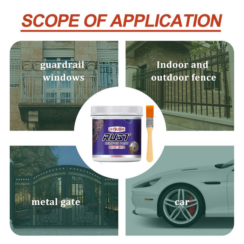 Преобразователь ржавчины для металла Универсальный грунт для металла и средство для удаления ржавчины Долговечный очиститель ржавчины для шасси автомобиля
