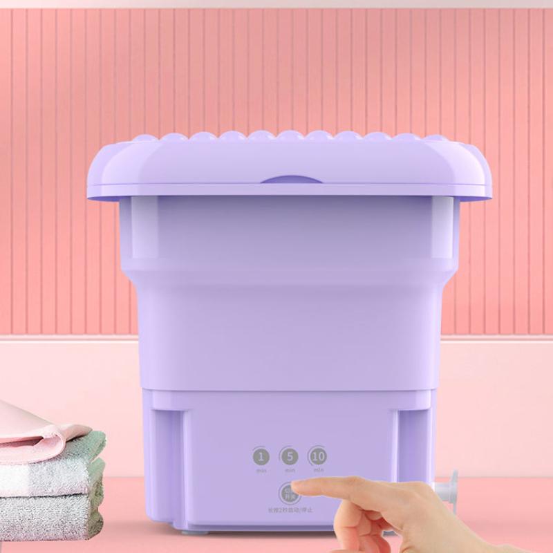 Portable Folding Washing Machine Small Sock Washing Machine Special Mini Washing Machine for Lazy People