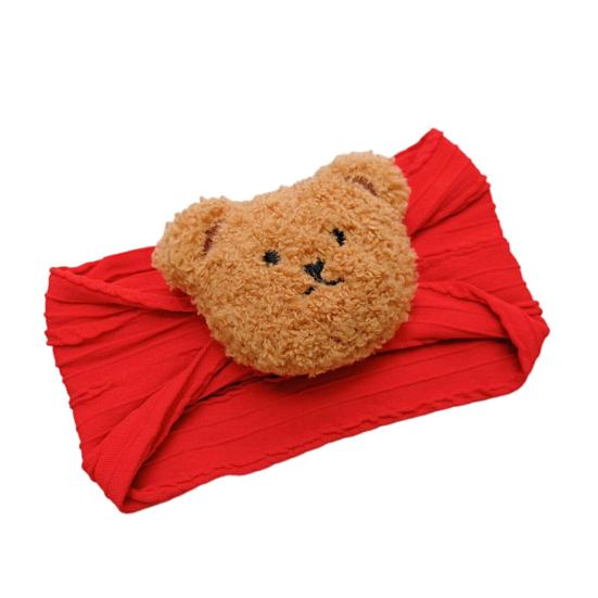 Мультяшный медведь Детская повязка на голову в виде витого плюшевого животного Головной убор с эластичной резинкой Детский удобный