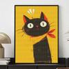 Diamond painting kit black cat full diamond round mosaic handmade home decoration gift