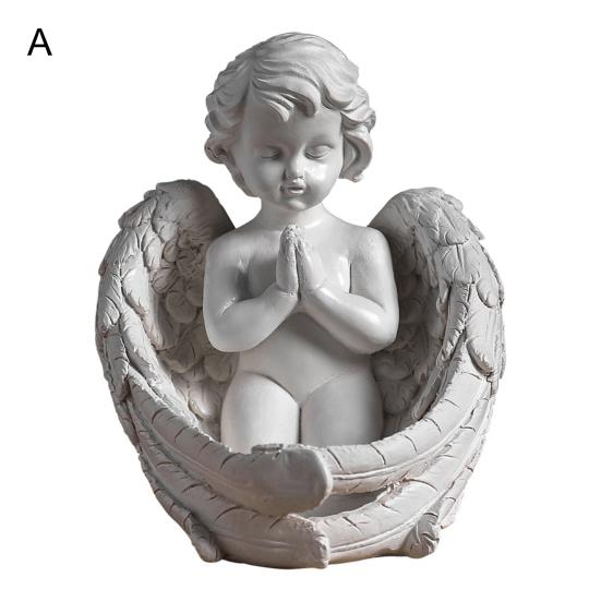 Angel Baby Figurines Weather Resistant Wear Resistant Exquisite Resin Durable Fairy Garden Figurines for Home