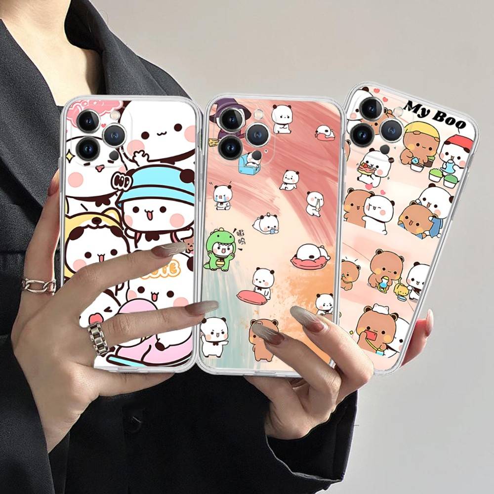 Милый Чехол для Телефона Bubu Dudu Для IPhone 11 13 16 12 17 14 15 Pro Max Plus Мягкая Прозрачная Задняя Крышка Coque