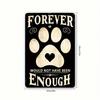Vintage Metal Tin Sign x Inch Retro Iron Wall Art Pet Paw Plaque for Home Bar Decor