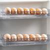 Automatic Rolling Egg Storage Rack Large Capacity Transparent Design Refrigerator Egg Organizer Storage Dispenser