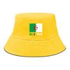 Algeria Flag Print Bucket Hat , Patriotic Fisherman Hat Hip Hop Spring Trendy Basin Hat