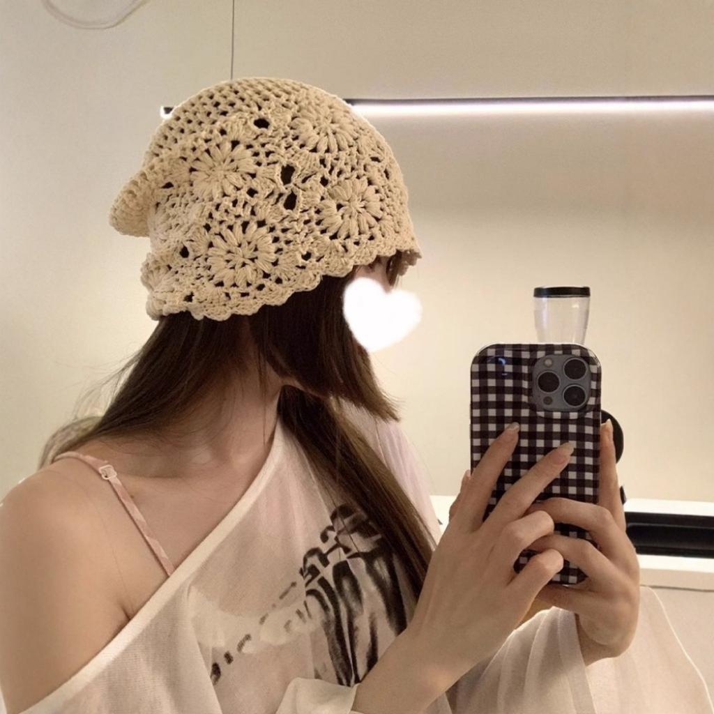Женская шапка-бини свободного кроя без полей, вязаная ажурная шапка, шапочка, женская шапка, тонкой вязки, шерстяная шапка, вязаная шапка, шапка-пирожок