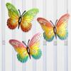 Metal Butterfly Wall Decor 7 Colors Butterflies Sculpture Iron Indoor Outdoor Hanging Wall Art for Garden Yard Fence Home Gift