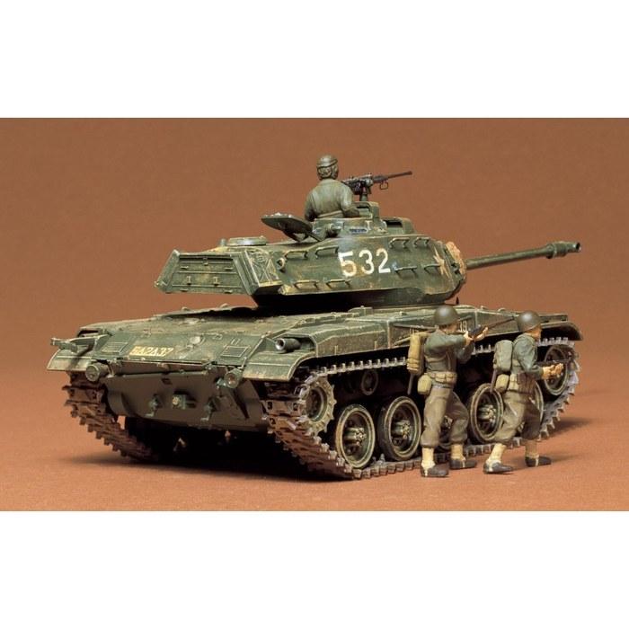 Tamiya 1/35 Military Miniature Series No.55 US Army Light Tank M41 Walker Bulldog Plastic Model 35055