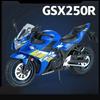 1:12 SUZUKI GSX1000R GSX250SR Motorcycle Model Toy Car Alloy Body Rubber Tires Wheel Steering Motor Models for Kids Toys Gifts