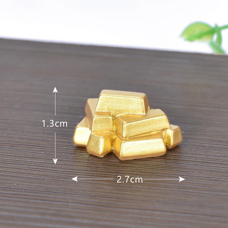 Микропейзаж DIY смоляные поделки новогодние золотые аксессуары слиток дерева тыква лодка