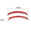 2Pcs Red Carbon Fiber Door Air Vent Outlet Cover Trim For Nissan 350Z 2003-09