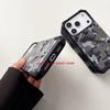 Camouflage Military-grade Drop-resistant Armor for Magsafe Magnetic Case for IPhone 17 Pro Max 16 15 14 Plus Clear Ice Crystals Shockproof Armor Case