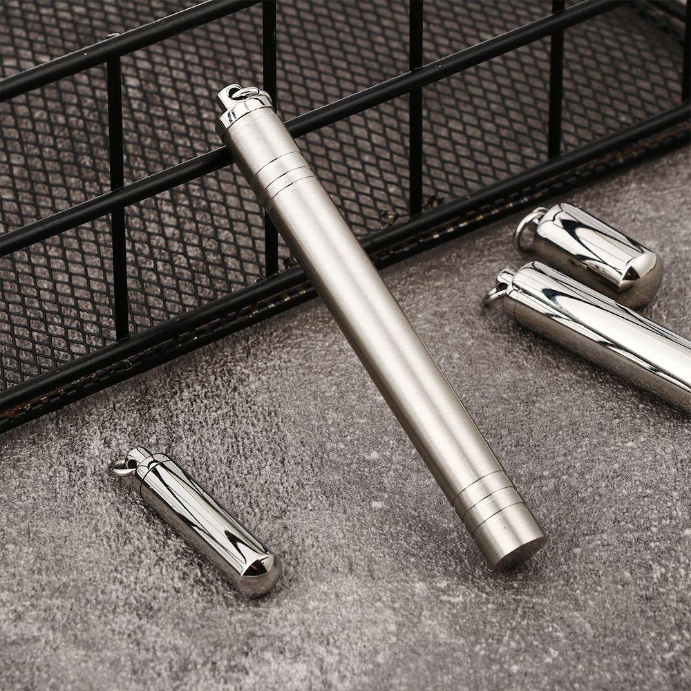 Lucky Charm Корпус для таблеток из нержавеющей стали Цилиндрическая трубка Флакон для духов Подвеска Бутылка желаний Урна для пепла