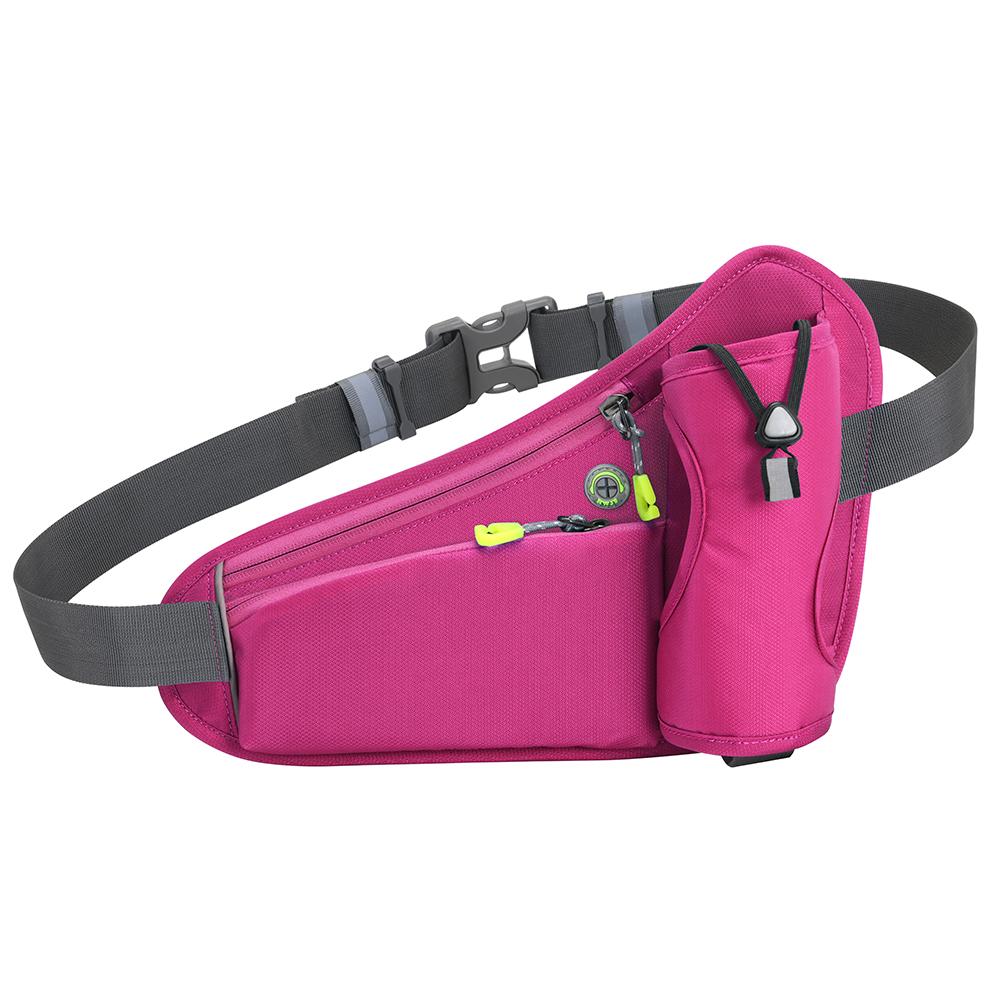 Sport Waist Pack Reflective Hydration Belt Pack Large Capacity Water Bottle Holder Bag Multifunction for Running Cycling