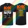 2025 New Men Women T Shirt Casual AC Power Up World Tour DC EUROPE 2025 T-shirt Graphic Summer Short Sleeves Cool Tee Tops