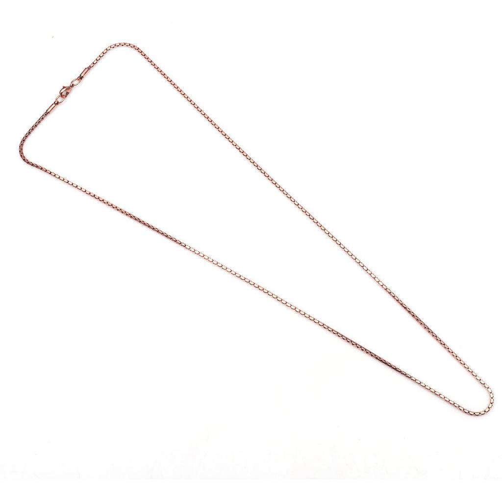 Pure Copper Box Chain Necklace Herringbone Copper Jewelry Copper Chain Necklace Jewelry For Eco Friendly Chain Gift