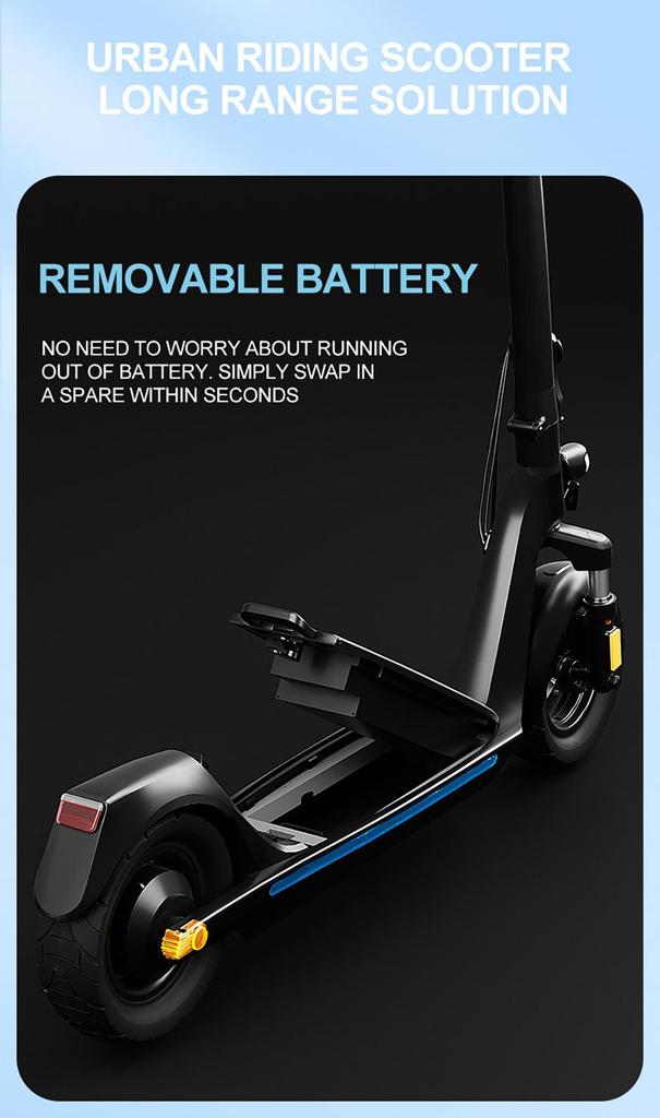 JOYOR C10 Electric Scooter, 500W Motor, 48V 10.4Ah Battery, 10 Inch Tire, 45km/h Max Speed, 30-50km Range, 120kg Max Load, Front and Rear Disc Brake