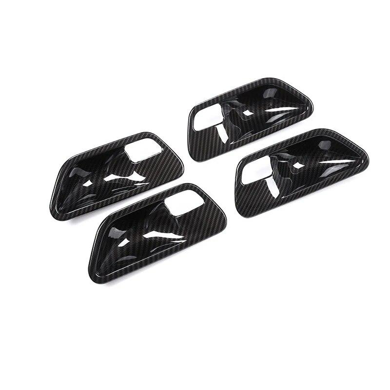 4 шт. ABS углеродное волокно текстура салона автомобиля дверная ручка чаша накладка декоративные аксессуары для BMW 3 4 серии F30 3GT F34 F36