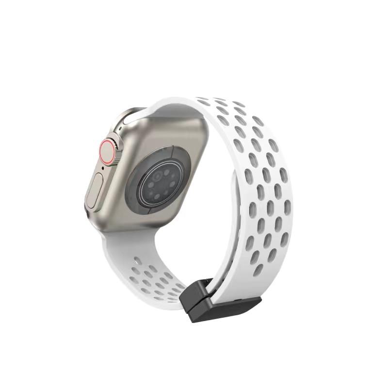 Силиконовый ремешок для часов для Apple Watch Band 49 мм 44 мм 40 мм 45/41 мм 42 мм 38 мм Дышащий ремешок iWatch Series Ultra Браслет Ремешок