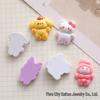 Смоляные аксессуары Sanrio с мультяшными персонажами: Милые наклейки на телефон, Заколки для волос, Магниты на холодильник, Пряжки для обуви