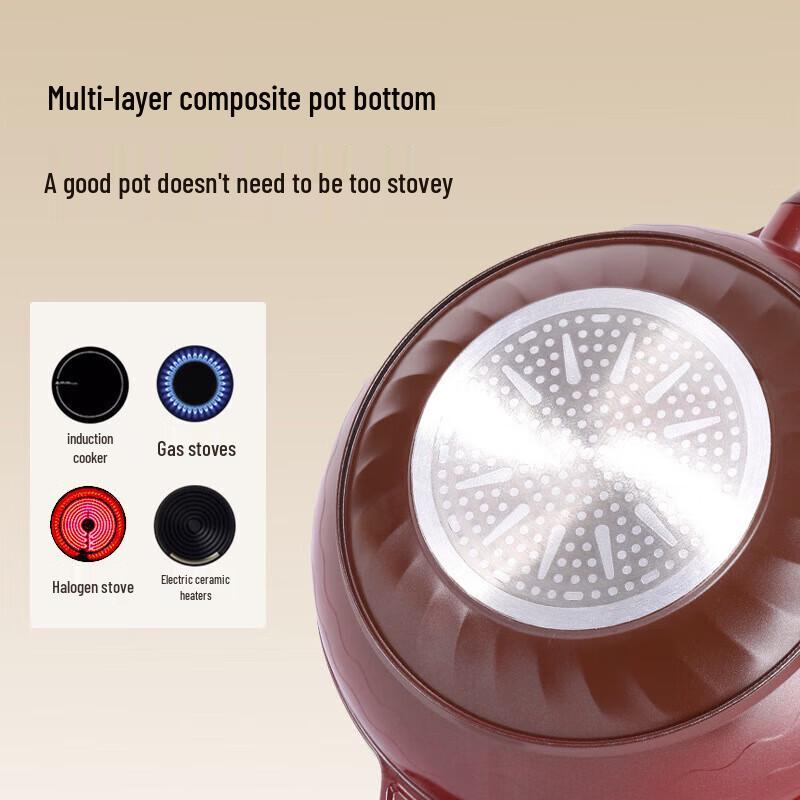 Xi Yao Purple Clay Non-stick Wok for All Stoves