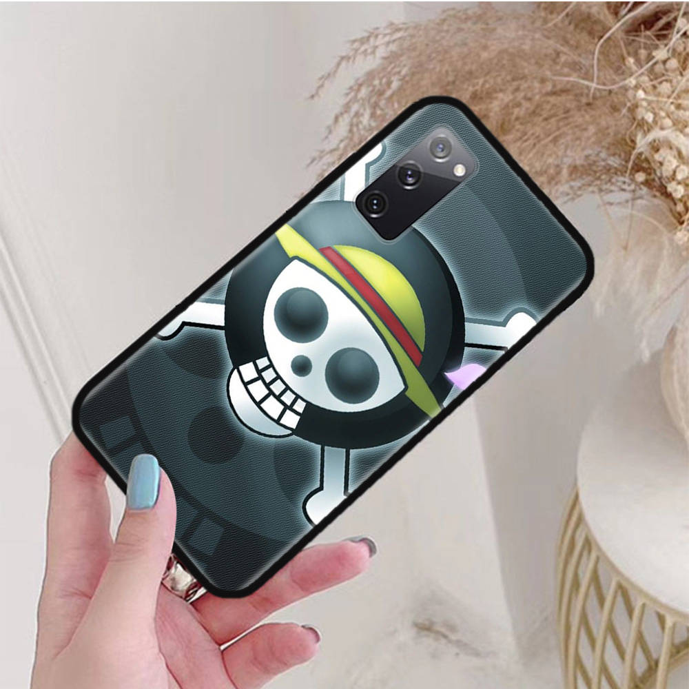 Черный чехол для Xiaomi Poco X6 X4 M5 M6 F5 F6 C65 C55 C50 C51 C40 Pro Redmi 14C A3X 13C 12C 11T 10A 9C Note 7 6 8A Plus W-77 One Piece Anime