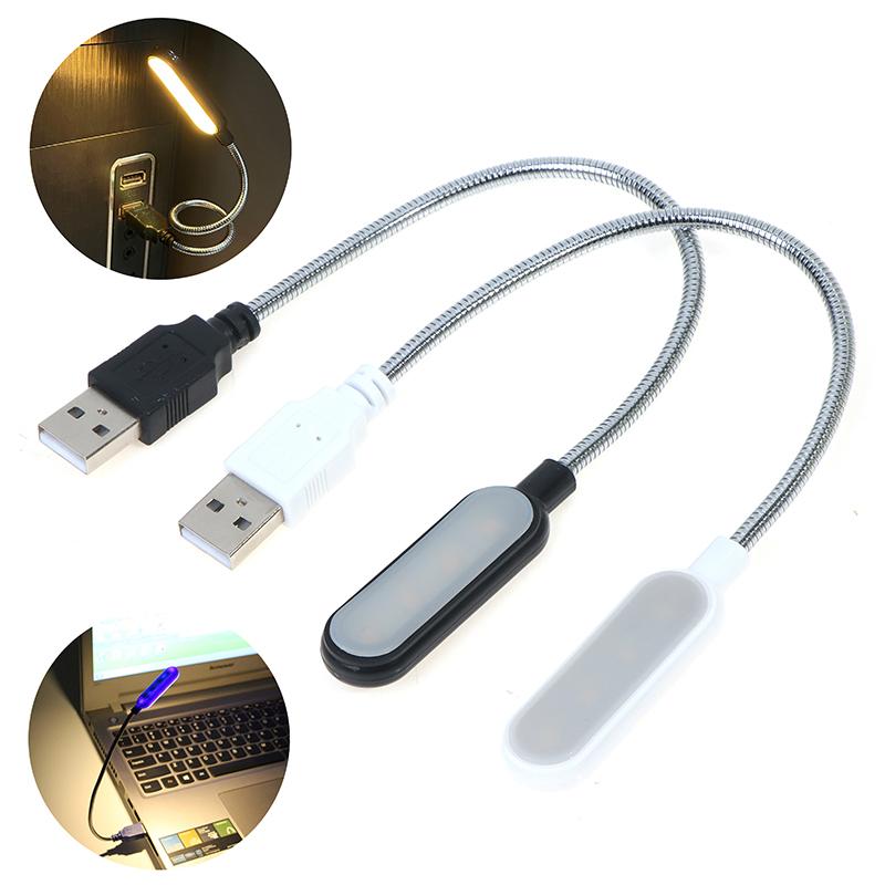 Mini Flexible Laptops Usb Led Light Reading Table Desk Lamp For Power Bank Pc