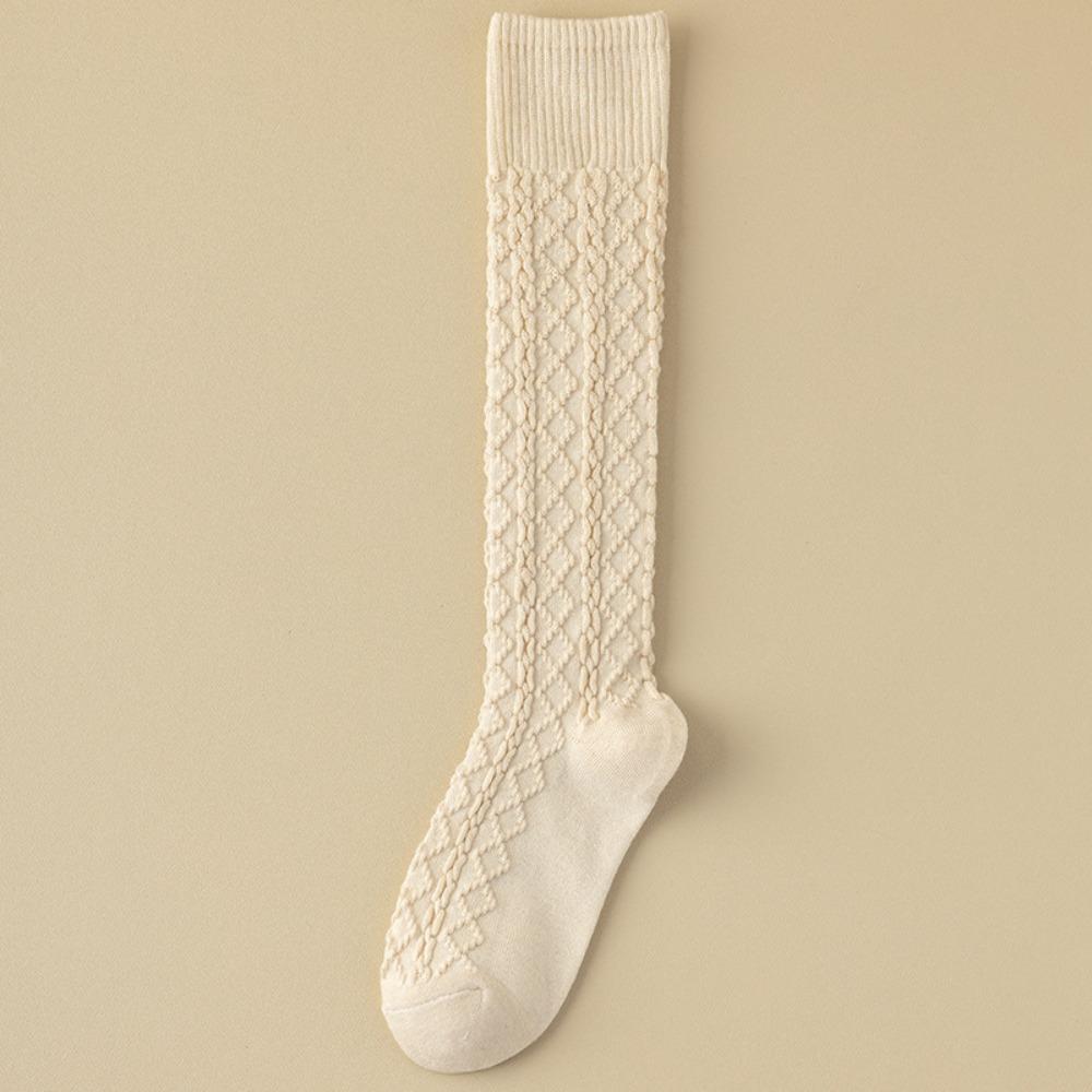 Теплые гольфы до колена однотонные ретро носки в корейском стиле женские чулки для девочек