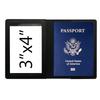 "PU Leather Luggage Tag & Passport Cover Set with Cross-Border Airplane Design"