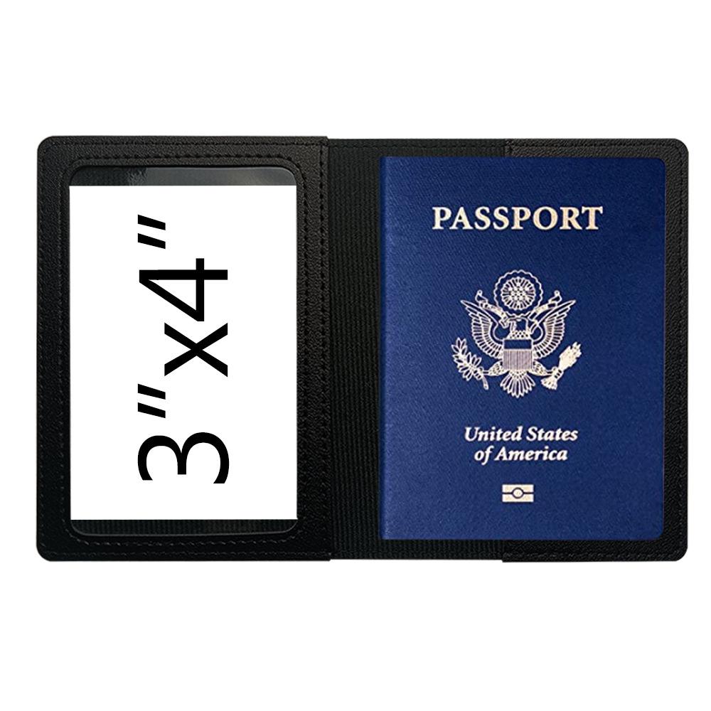 "PU Leather Luggage Tag & Passport Cover Set with Cross-Border Airplane Design"