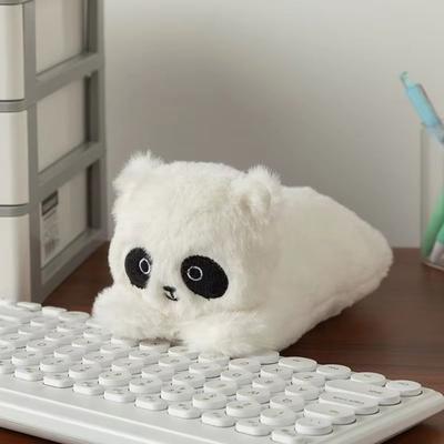 Милый дизайн Panda плюшевая сумка для ручек Большая вместимость канцелярская сумка для хранения детей