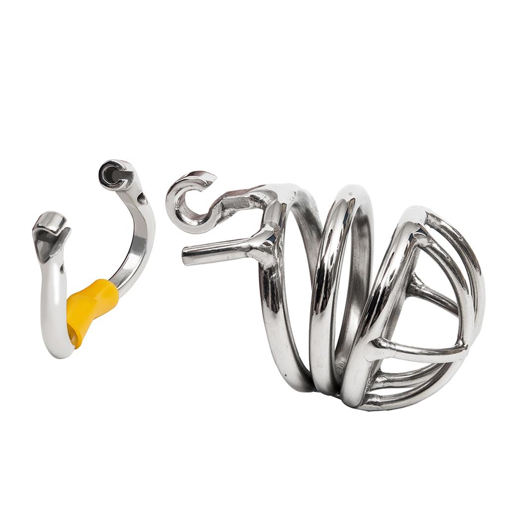 Ergonomic Stainless Steel Stealth Lock Male Chastity Device,Cock Cage,Penis Lock,Cock Ring,Chastity