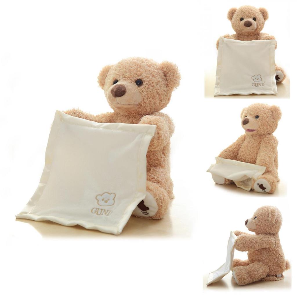 Funny Peek A Boo Teddy Bear Plush Blanket For Kids Perfect For Giggles And Playtime
