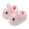 Children's Cotton Slippers, Cute Rabbits for Winter Girls, Warm and Fluffy Fur for Small and Medium-sized Children, Anti Slip Baby Home Shoes for Boys