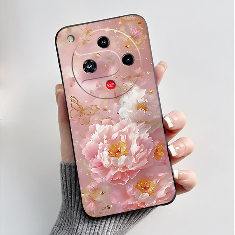 Чехол для Nubia Focus 2 5G Z2462N, Роскошный Модный Чехол с Бабочками и Цветами, Мягкий ТПУ Силикон, Черный Чехол для Телефона ZTE Nubia Focus2