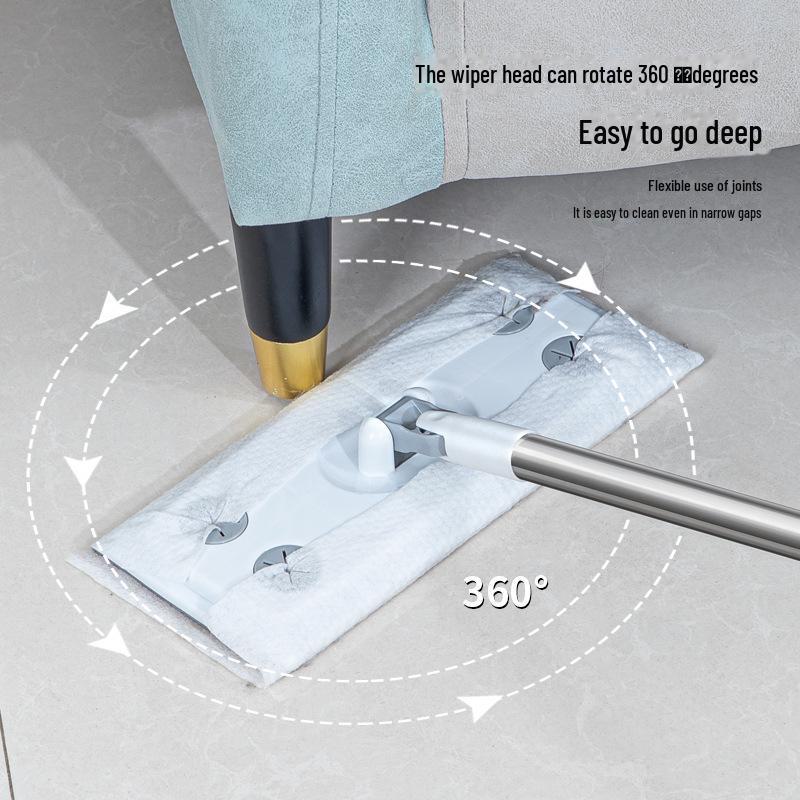 Одноразовая электростатическая швабра для пыли – плоская швабра, не требующая мытья, для легкой уборки дома