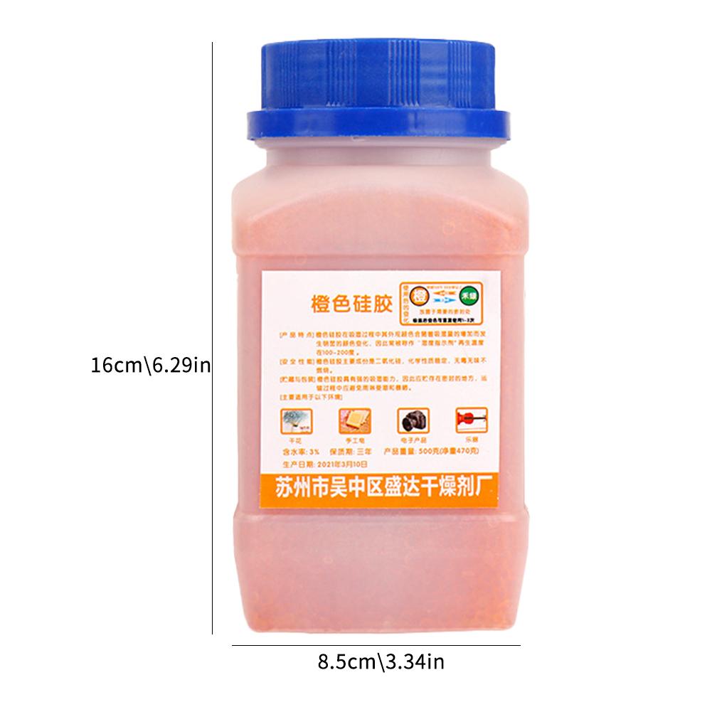 500g Waterproof Reusable Silica Gel Beads Moisture Dehumidifie Absorber Moisture Desiccant Elec T5K8