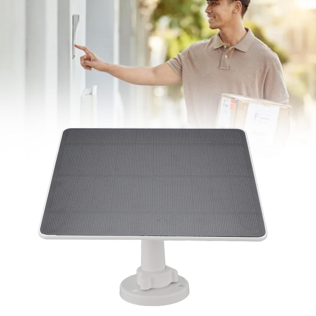 12W Solar Panel for Security Camera Monocrystalline Silicon Outdoor Solar Panel Charger for Doorbell