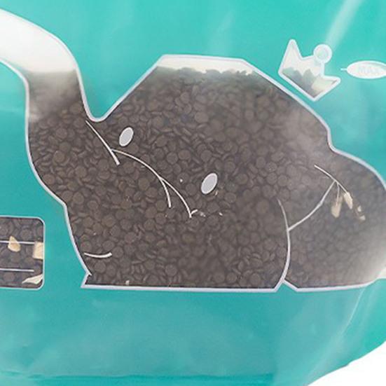 Сумка для хранения корма для домашних животных, герметичный пластиковый пакет для хранения сухих закусок, портативный герметичный пакет для корма для домашних животных для путешествий, кемпинга, походов